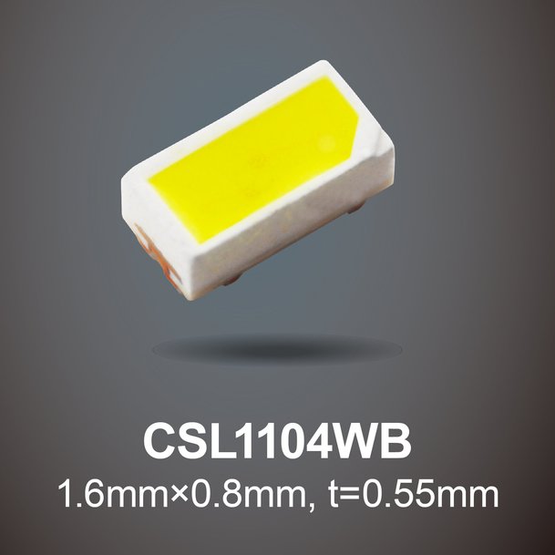 New White Chip LEDs: High Luminous Intensity (2.0cd) in a Class-Leading Small 1608 Size (Metric)